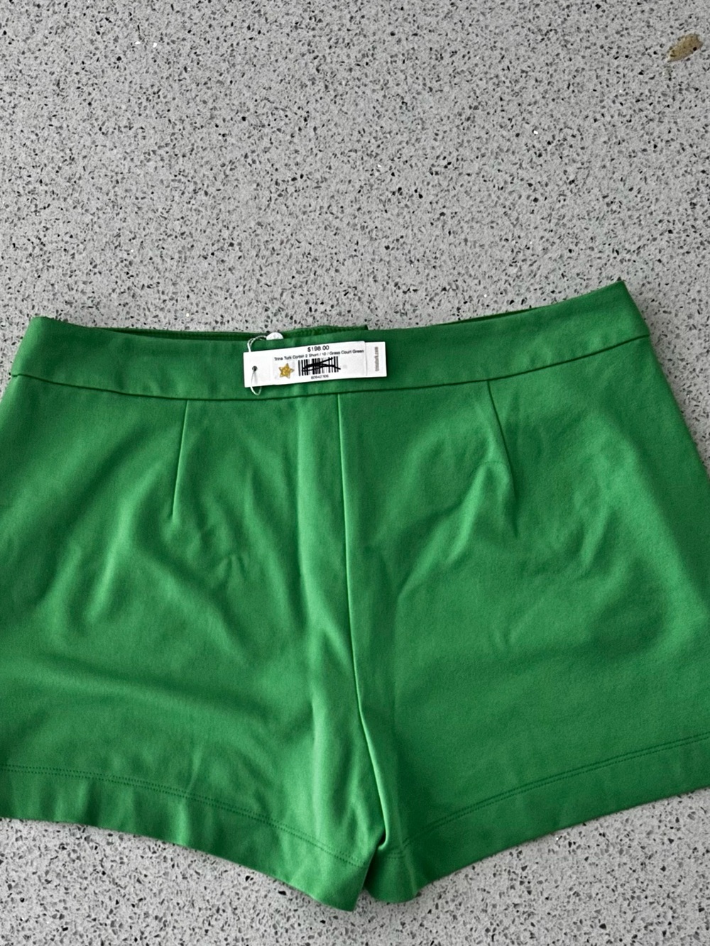 NWT Trina Turk Green Women's Tailored Shorts SZ 10 - Picture 5 of 7